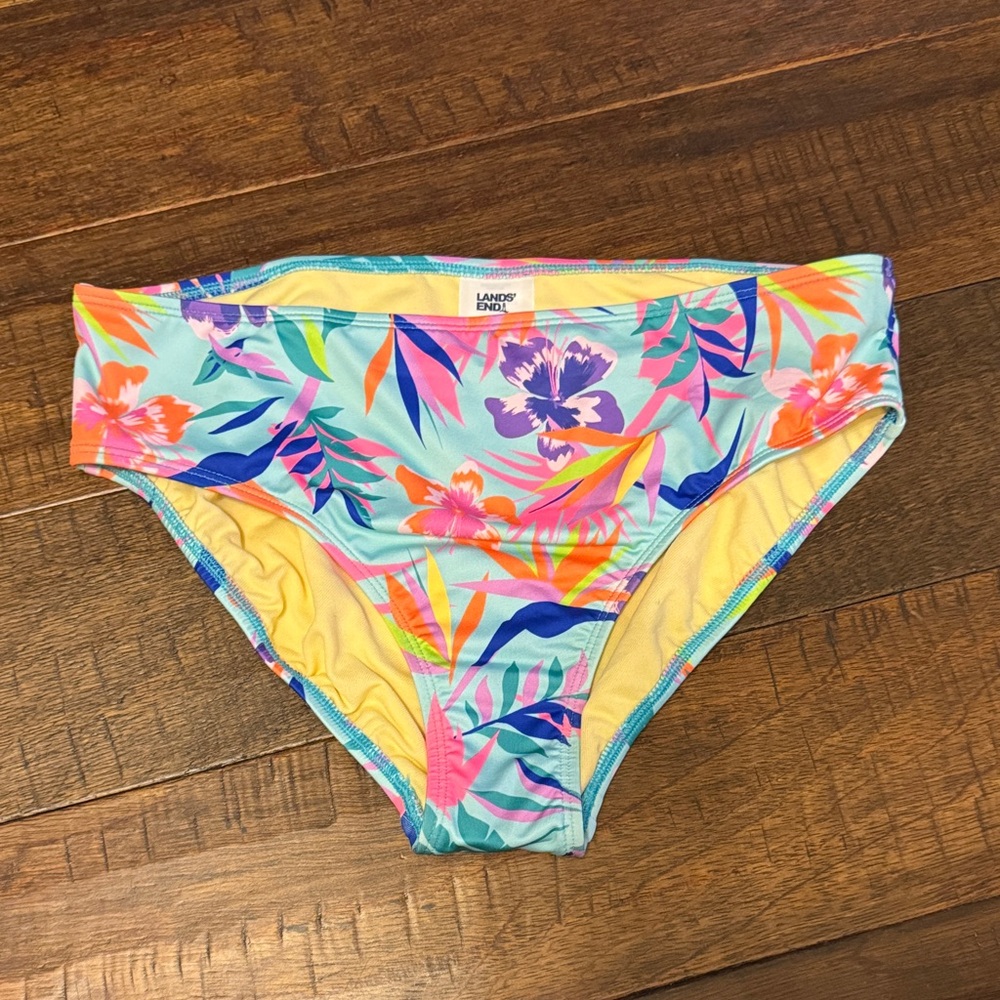 Lands’ End girls Sz 16 swim bikini bottom NEW